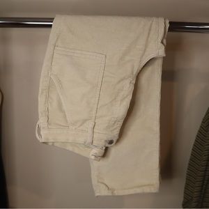 Cream Corduroy Pants